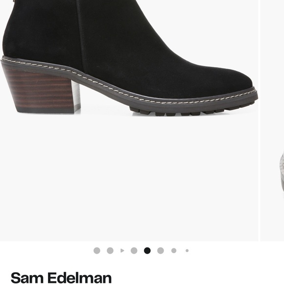 Sam Edelman Black Ankle Boots - Picture 1 of 8